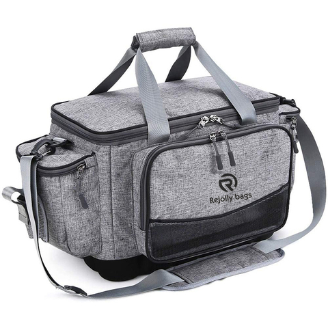 Outdoor Large Fishing Tackle Storage Bag - 100% Water-Resistant Polyester Material - Fishing Tackle Bags Fishing Gear Bag