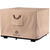 Square Fire Pit Covers Inch Heavy Duty 900d Strong Tear-Resistant and UV Resistant and Waterproof and Fading Resistant Material Polyester Firepit Grill Cover