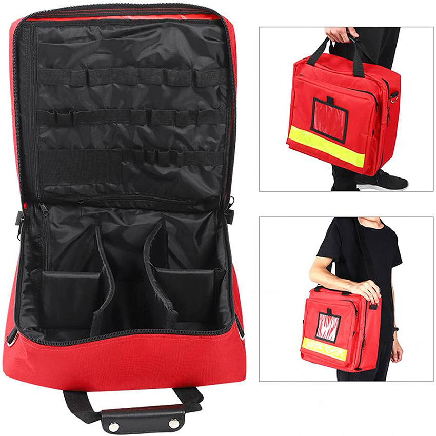 Outdoor Emergency Kit Large Capacity Backpack Storage Bag First-Aid Packet