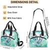Elephant Flower Ethnic Insulated Lunch Bag for Women/Men Kids with Adjustable Removable Shoulder Strap Cooler Bag Reusable Tote Lunch Box for School Work Picnic