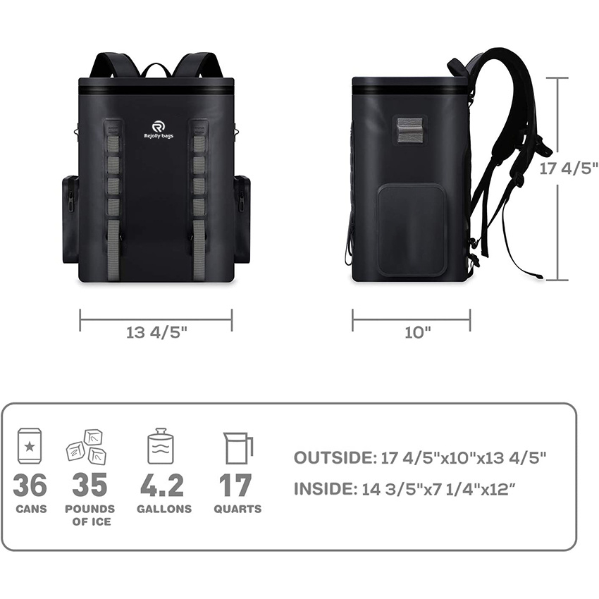 Leak-Proof Soft Sided Cooler Backpack Waterproof Insulated Large Capacity Bag Picnics Camping Hiking or Beach