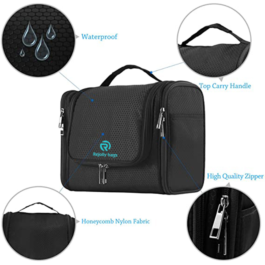 Extra Large Capacity Hanging Toiletry Bag for Men & Women, Portable Waterproof Bathroom Shower Lightweight Toiletry Bag