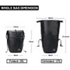 Waterproof Pannier Bags for Bicycles Rear Rack Seat Trunk 27L Large Capacity Bicycle Pannier Backpack with Shoulder Strap for Bicycling Traveling Bike Bag