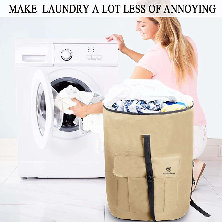 Heavy Duty 115L Collapsible with Handle for Camp, with Drawstring Closure, Dorm Room Essentials for College Students Laundry Bag