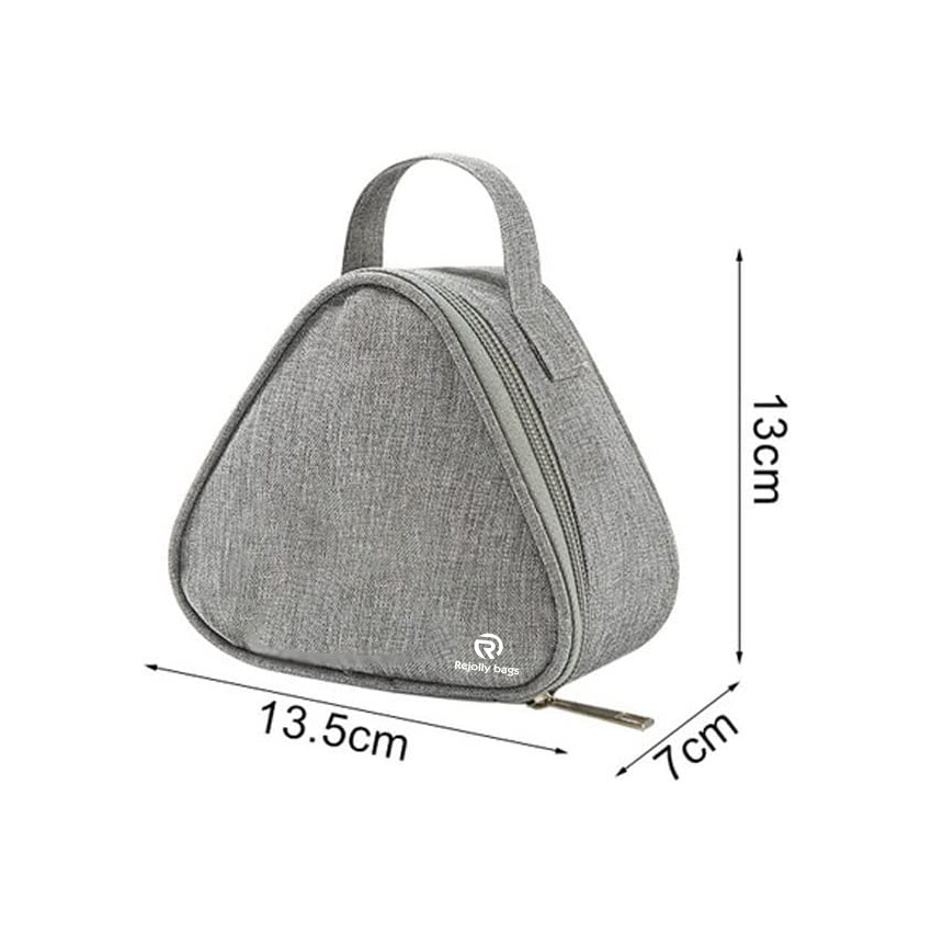 Triangular Insulation Lunch Bag Mini Aluminum Foil Student Rice Ball Bag Cute Portable Lunch Box Outdoor