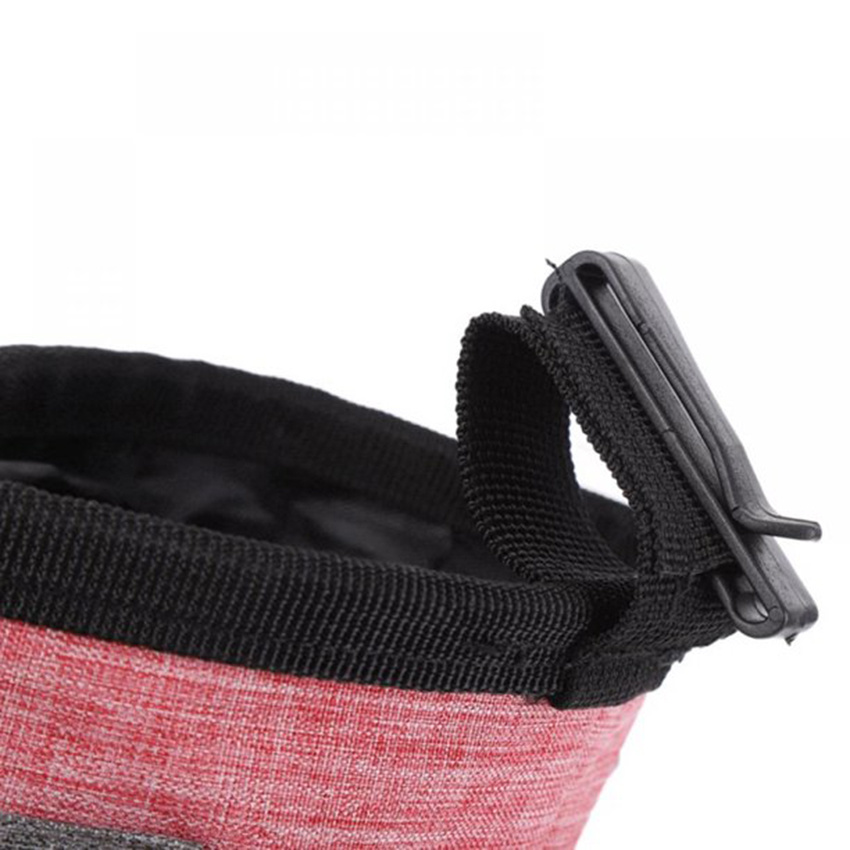 Dog Treat Pouch Pet Hands Free Training Waist Bag Drawstring Carries Pet Bag