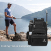 Outdoor Large Water-Resistant Fishing Backpack with Rod Holder for Trout Fishing Outdoor Sports Camping Hiking Fishing Tackle Bag