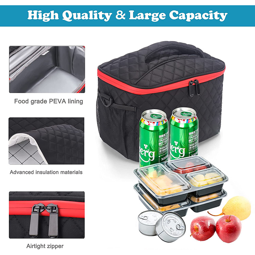 Womens Lunch Bag Box for Work Insulated Leakproof Insulated with Shoulder Strap