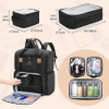 Makeup Backpack with 3 Inner Removable Pouches, Travel Makeup Bag with Multiple Pockets Cosmetic Bag RJ21676