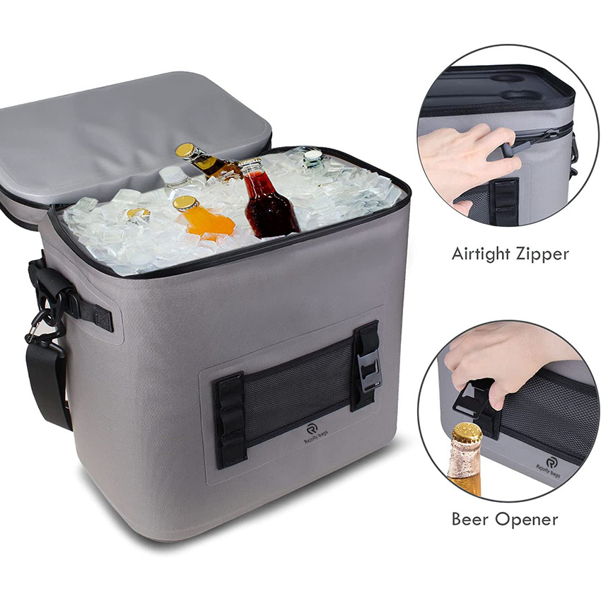 Cooler Insulated Bag, Leak, Proof, Zipper, Leak Proof Zipper, Portable Ice Chest Cooler for Travel, Lunch, Work, Cars, Picnics Dry Bag