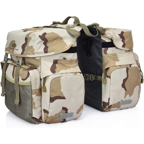 Bike Panniers Bag Waterproof Rear Seat Bicycle Bag Trunk Bags Saddle Bag with Rain Cover for Travel Camping Bike Bag