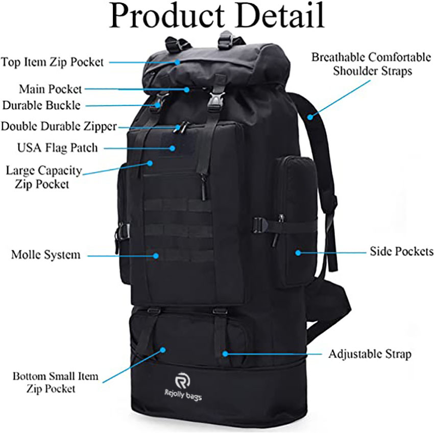 Hiking Camping Backpack Travel Rucksack for Outdoor Clombing Bag