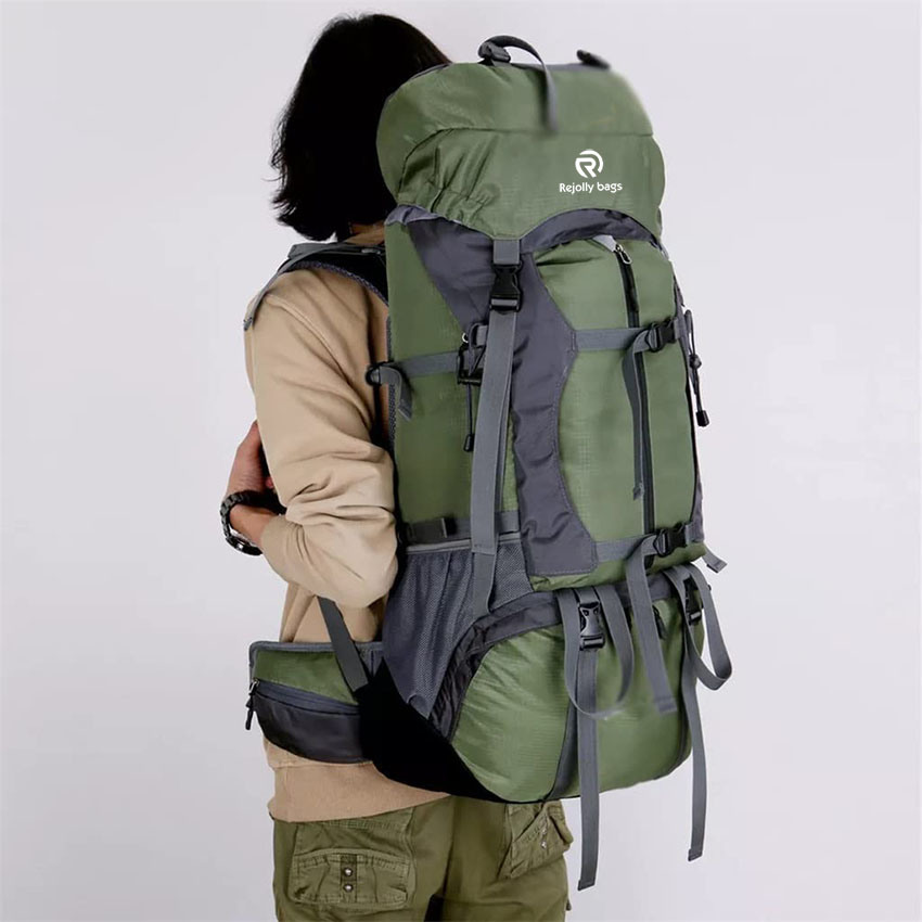 Hiking Backpack 75L Internal Frame Pack with Rain Cover for Outdoor Backpacking Fishing Camping and Travel Bag