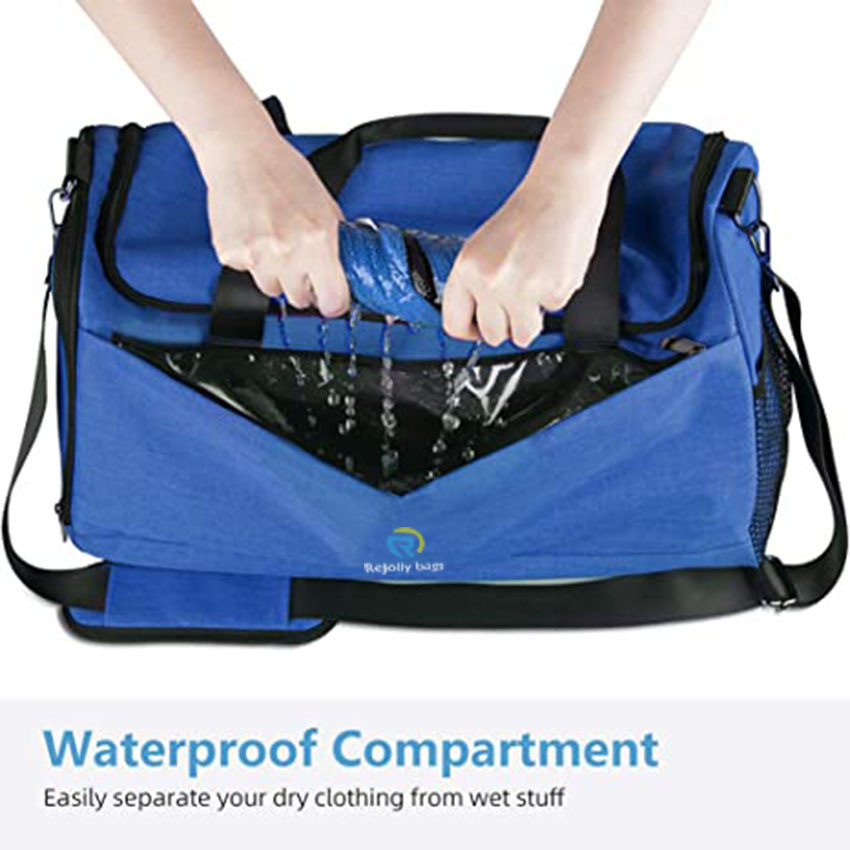 Gym Duffle with Shoe Compartment and Wet Pocket for Women Swim Sports Travel Bag