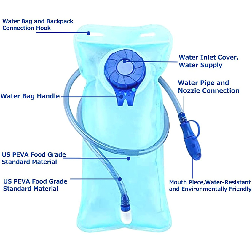 Water Backpack with 2L Hydration Bladder for Men Women Kids for Running Hiking Biking Climbing Hydration Bag