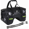 Dry Motorcycle Tail Bag 70L with Rope Straps and Inner Pocket Waterproof PVC 500d for Travel Motorbike Bag