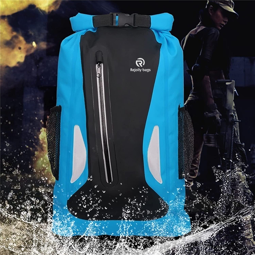 Swimming Bag Outdoor River Trekking Bag Dry Sack Bag Double Shoulder Straps Water Pack Swimming Backpack Waterproof Bag for Drifting Kayaking Dry Bag