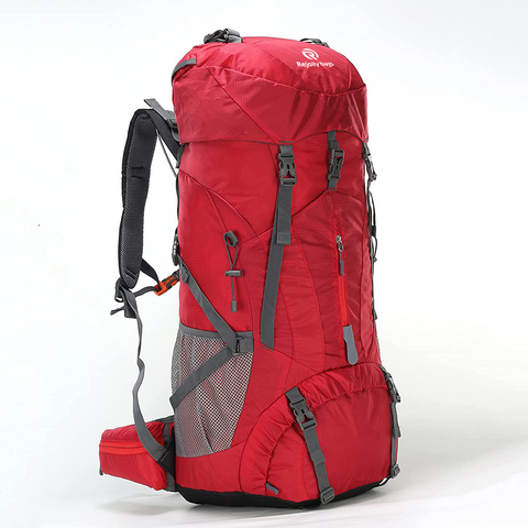 75L Hiking Backpack with Rain Cover Waterproof Camping Backpack Shoes Warehouse for Men Women Bag