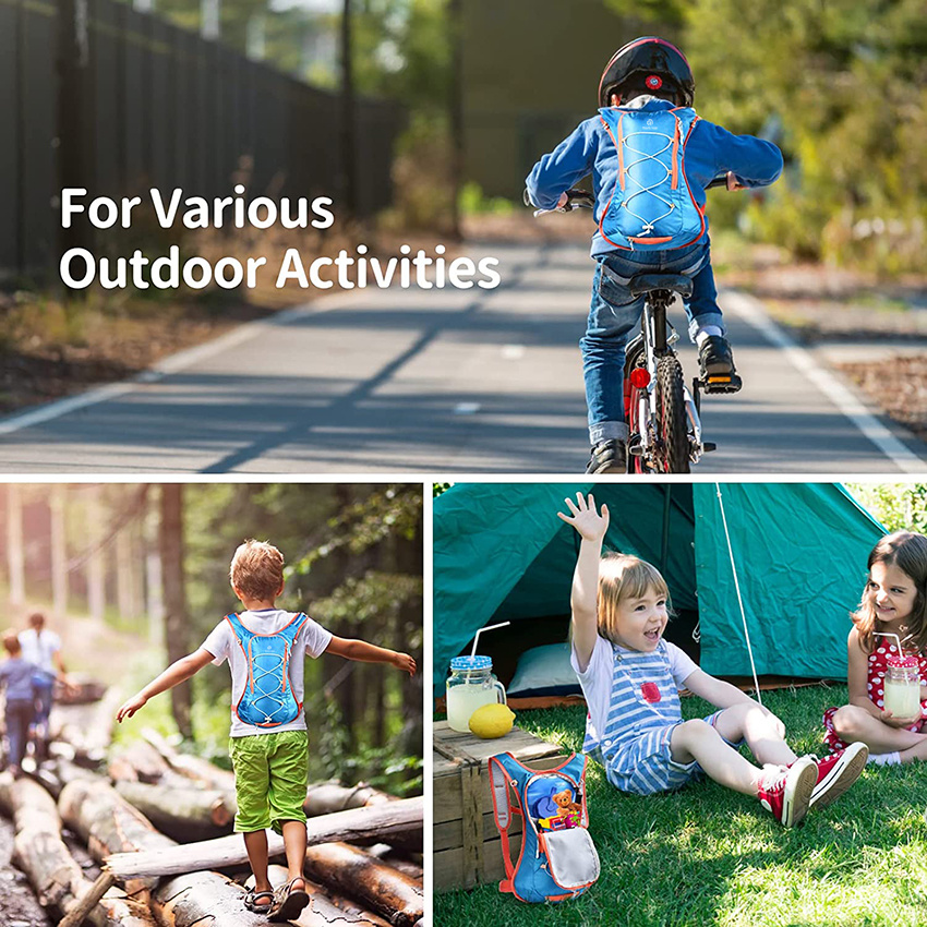 Insulated Hydration Pack 1.5L for Age 8-15 Hiking Backpack for Running, Cycling, Camping Hydration Bag