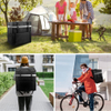 Insulated Food Delivery Bag Reusable Thermal Backpack for Hot and Cold Food Bike Delivery Take out Camping Travel Picnic