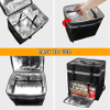 Insulated Food Delivery Bag Reusable Thermal Backpack for Hot and Cold Food Bike Delivery Take out Camping Travel Picnic
