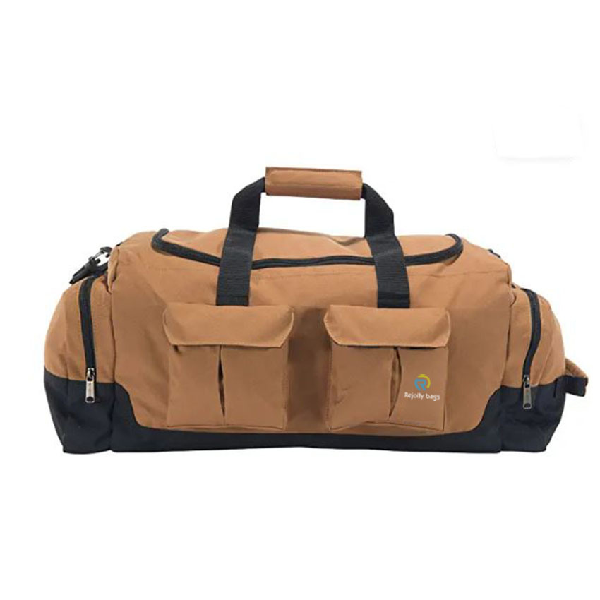 Heavy Duty Utility Duffle with Rear Pocket for a Week Traveling Bag