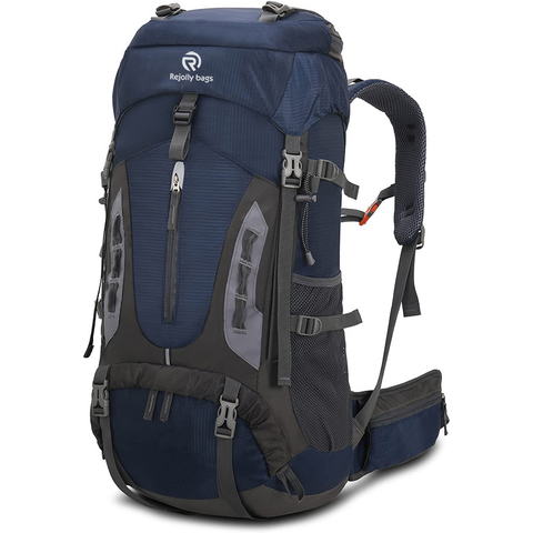 60L Hiking Backpack Men Women Camping Daypack Waterproof Mountaineering Climbing Bag with Rain Cover
