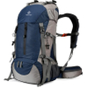 50L Hiking Backpack with Rain Cover for Outdoor Camping, Traveling, Backpacking, Trekking, Mountaineering