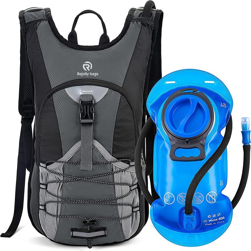 Hydration Backpack with 2L BPA Free Water Bladder, Lightweight Insulated Water Backpack for Running Small Hydration Pack Fits Men Women & Kids Hydration Bag