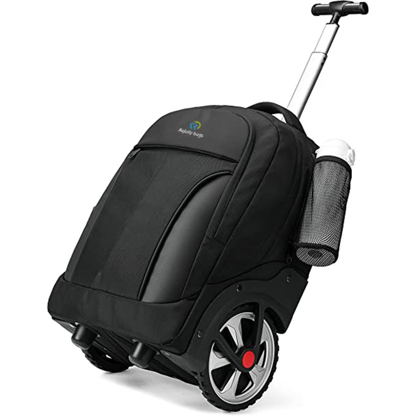 Waterproof Backpack with Wheels for Business, College Student and Travel Commuter, Carry on Rolling Bag