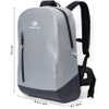 Waterproof Backpack TPU Coated Durable Nylon Lightweight Adjustable Straps Unisex Bag for Commuters Biking Walking College Large Capacity
