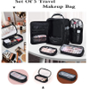 Extra Large Makeup Case Cosmetic Travel Makeup Bag Professional Makeup Artist Train Case Backpack Travel Cosmetic Bag RJ21687