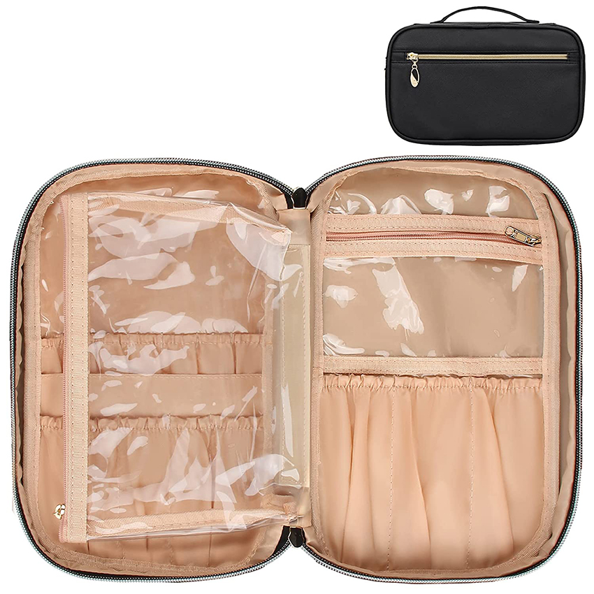 Makeup Brush Organizer Cosmetic Bags Makeup Artist Case Makeup Handbag for Travel Cosmetic Bag RJ21686