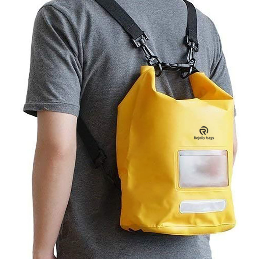 Waterproof Outdoor Dry Backpack 10L Roll-Top Closure Side Dry Bag RJ228372