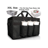 Hot Cold Pack Drinks Carrier Insulated Food Delivery Bag Lunch Bag with Cup Holders