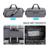 Durable Sports Travel Gym Bag with Shoes Compartment &Wet Pocket Fashion Duffel Bag Tote Handbags