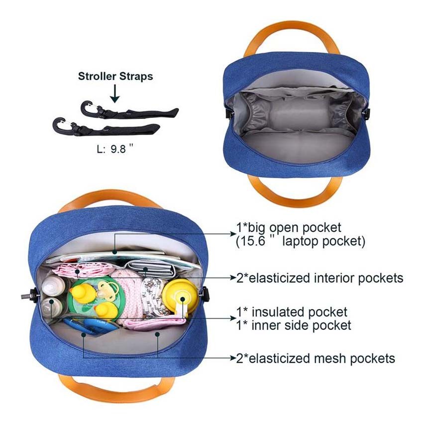 Baby Diaper Backpack Bag Lightweight Diaper Bags Multifunctional Woman Bag