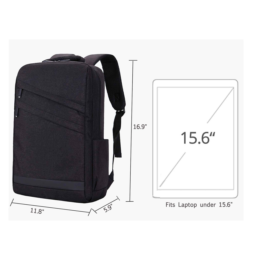 Laptop Backpack Slim Business Computer Backpack with USB Charging Port for Men and Women College Computer Back Packs Travel Rucksack