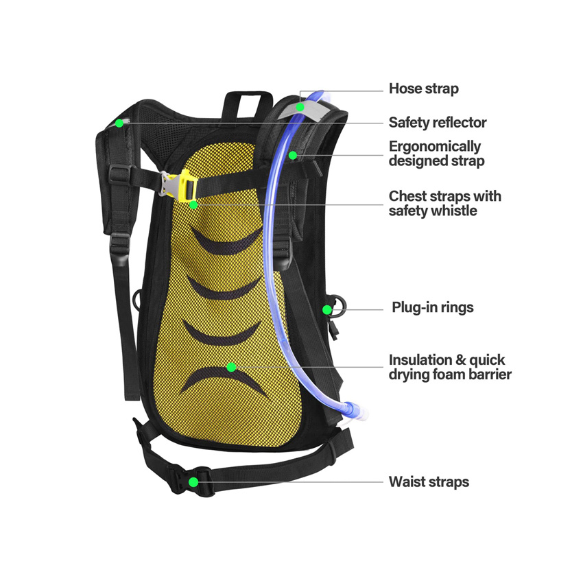 Hydration Backpack Travel Sports Water Backpack for Running Hiking Hydration Pack