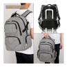 Laptop Backpack with USB Charging Port Water Resistant Business Travel Backpack College School Backpacks