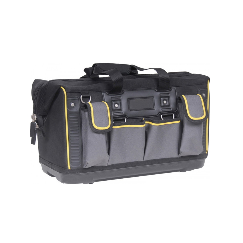 Tool Bag with Rigid Rubber Base Big Canvas Electrician Tool Bag Tool Chest