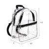 Heavy Duty Cold-Resistant Transparent PVC Backpack Outdoor Products Daypack Clear Backpacks for School