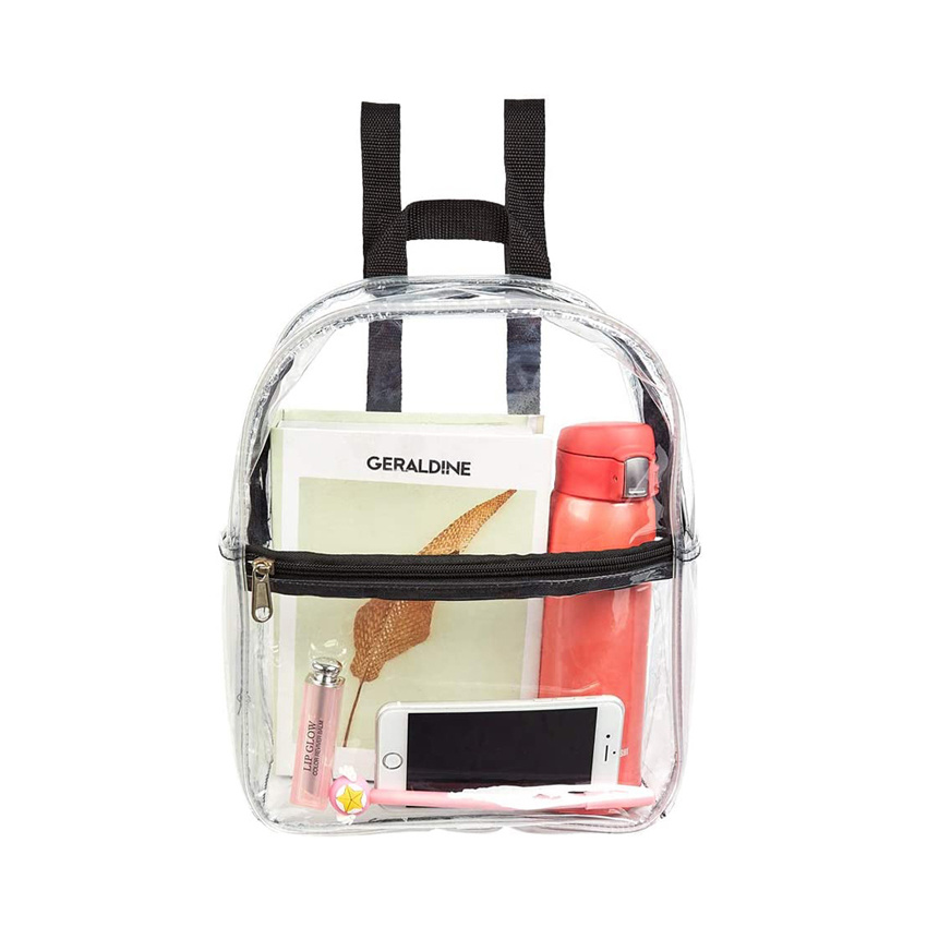 Heavy Duty Cold-Resistant Transparent PVC Backpack Outdoor Products Daypack Clear Backpacks for School