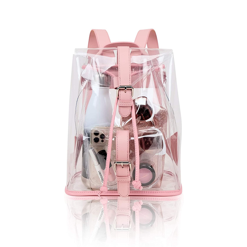 Mini Clear Backpack Small Stadium Approved Bag Women′s Daypacks Packable Travel Daypack