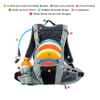Wholesale Foldable Frisbee Disc Golf Bag Sling Bag Carrier Sports Disc Golf Hydration Backpack