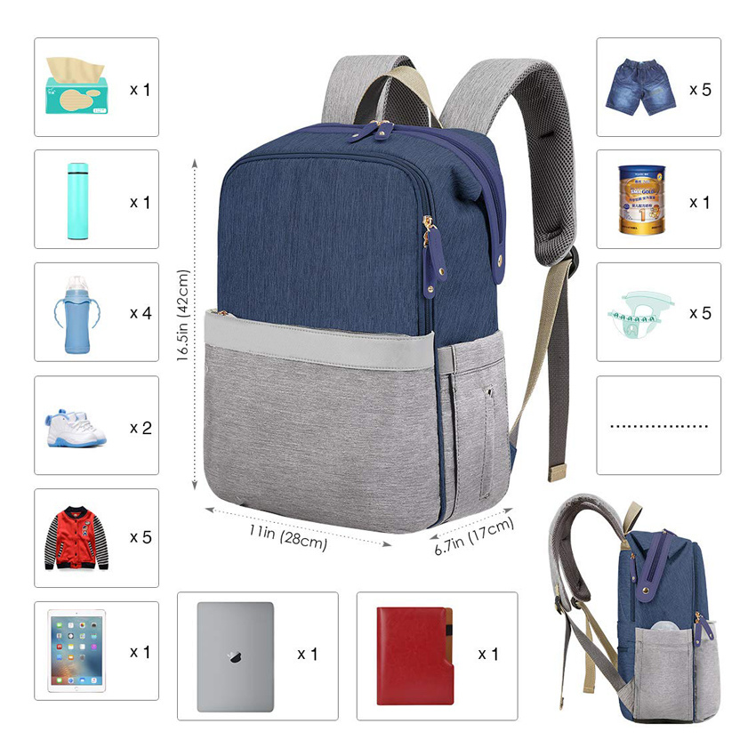 China Wholesale Fashion Travel Baby Diaper Backpack Bag Women Bags