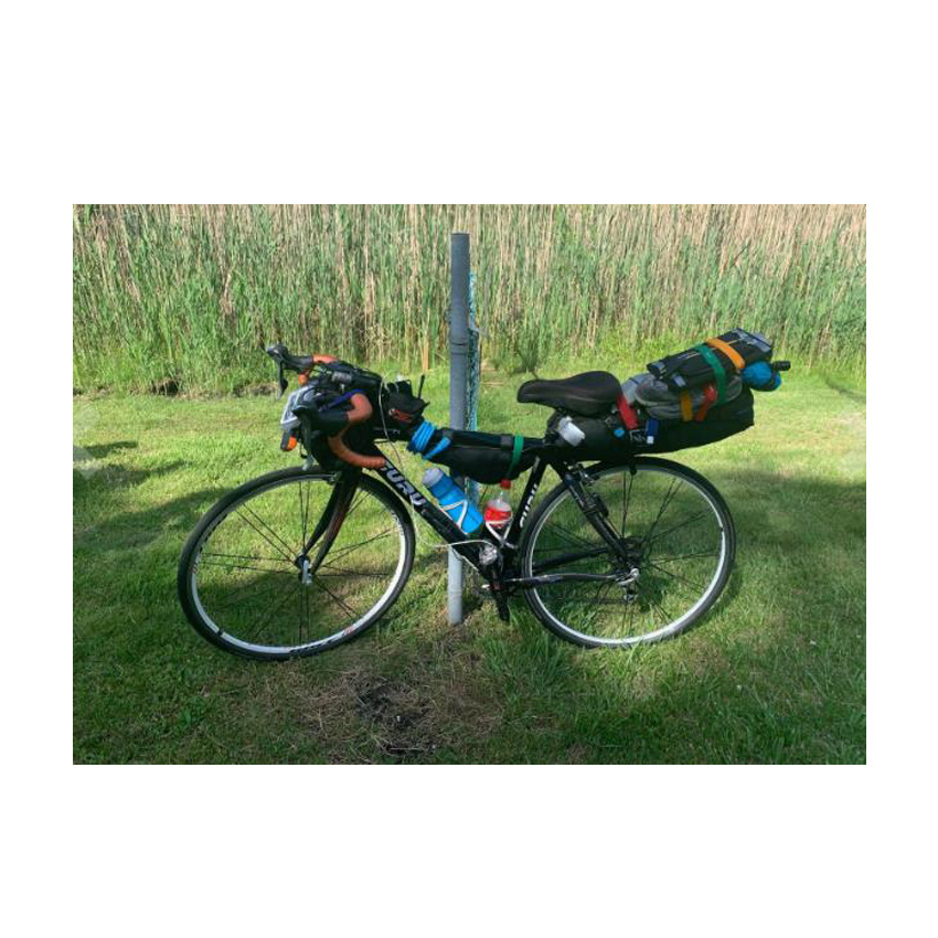 Bike Triangle Frame Bag Saddle Strap on Pouch for Cycling Top Tube Bicycle Travel Sports Storage Pouch