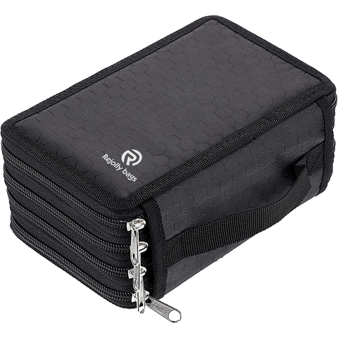 Handy Oxford Colored Pencil Bags Large 72 Slots Pencil Organizer Portable Watercolor Pencil Wrap Pen Bag RJ21658