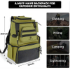 Extra Large Storage Waterproof Travel Backpack Fishing Tackle Bag RJ21782