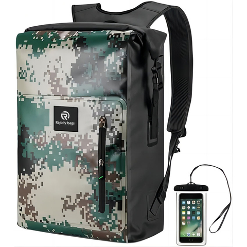 Heavy Duty Roll-Top Wwaterproof Design Backpack for Camping Canoeing Dry Bag RJ228356